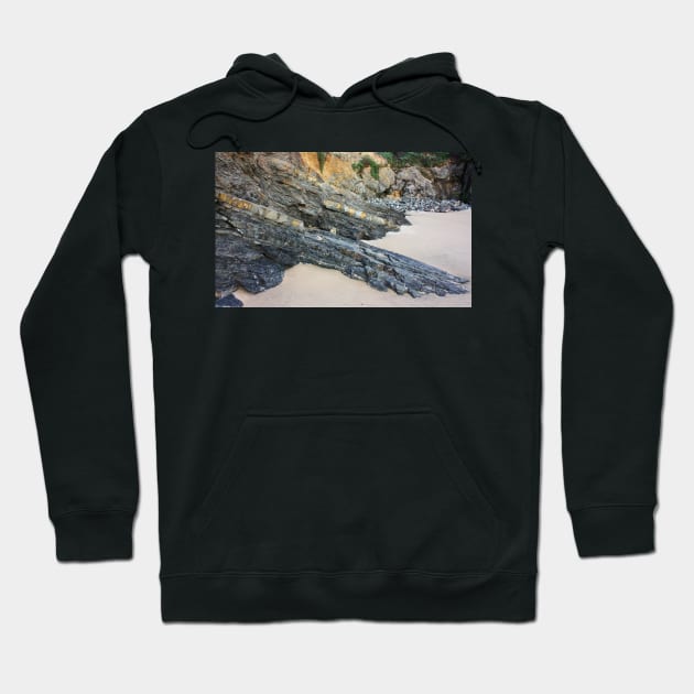 Crawling Slowly.. Outcrop at the Panther Beach, Highway 1, California Hoodie by IgorPozdnyakov